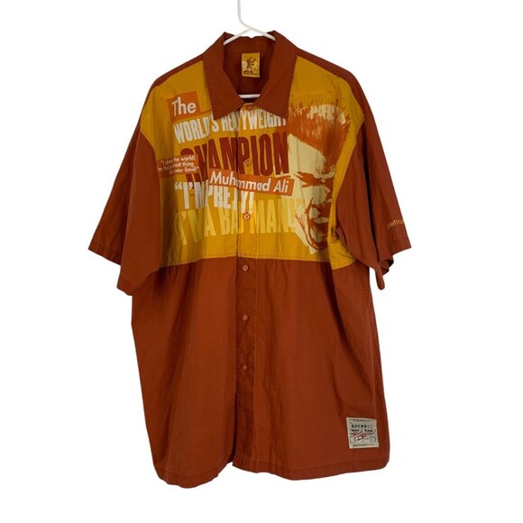 Vintage Platinum FUBU Muhammad Ali Boxing Shirt Mens Size 3XL - Picture 7 of 11